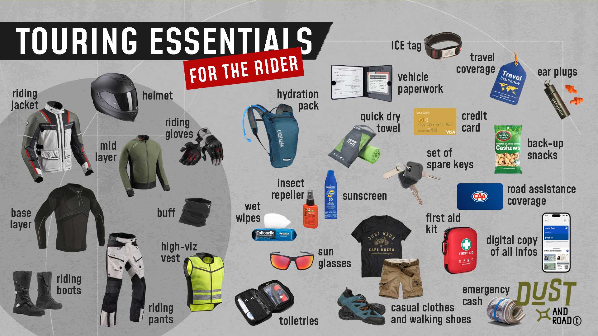 Motorcycle touring essentials for the rider